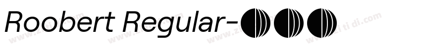 Roobert Regular字体转换
